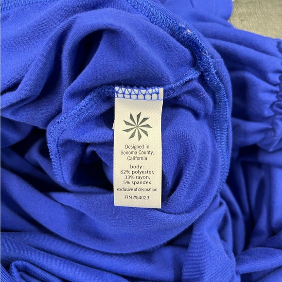 Athleta Topanga ruched tee dress size large - Picture 5 of 7